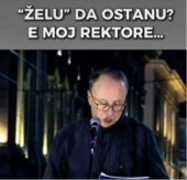 ONI ''ŽELU'' DA OSTANU? Rektor Đokić se javno izblamirao (VIDEO) 