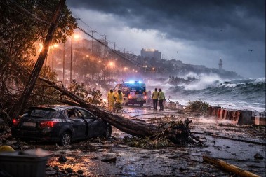 MRTVI LJUDI, HAOS I MRAK...Divlja oluja paralisala Portugal i Španiju (VIDEO)