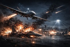 MASAKR U POLTAVI: Novi ruski dron SRAVNIO aerodrom, pao PETI F-16!