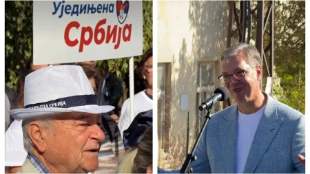 "Uradićemo sve za naš narod!" Vučić: "Evo ga, put kao pista.. sad se ide brzo, mora trotoar da se pravi..."