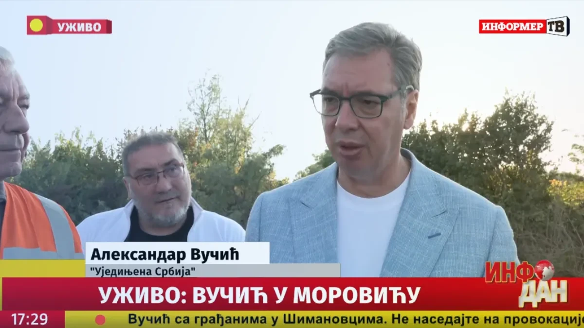 „Kao kroz Švajcarsku“ Vučić oduševljen onim što je video u Moroviću: „Sad se vidi sva ta lepota“