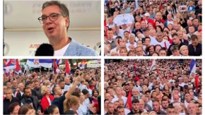 Vučić: "Mnogo je teško onima koji hoće da razbiju Srbiju kada Srbi osete da mu državu uzimaju"