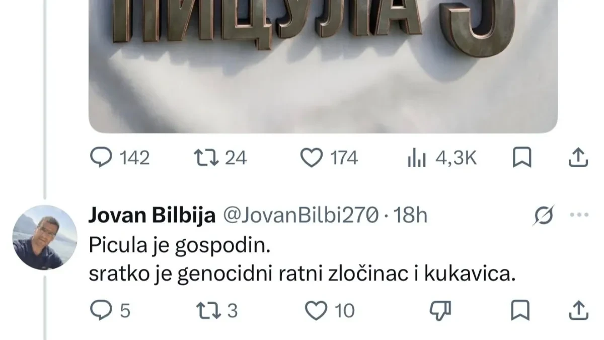 "Picula je gospodin, Ratko je ratni zločinac!" Takozvana "Studentska" lista potvrdila svoj politički stav