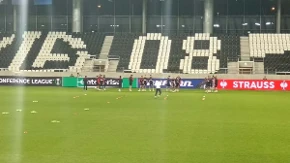Zagrevanje na "Lugano Areni": Pogledajte atmosferu sa treninga Zvezde (VIDEO)