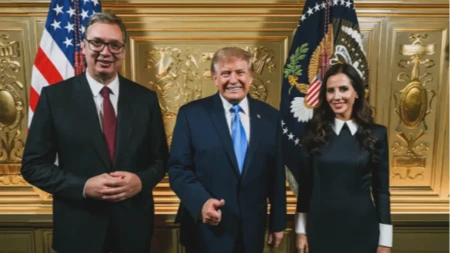Blokaderi ponovo uhvaćeni u laži! Objavljena fotografija susreta Vučića i Trampa iz Njujorka!