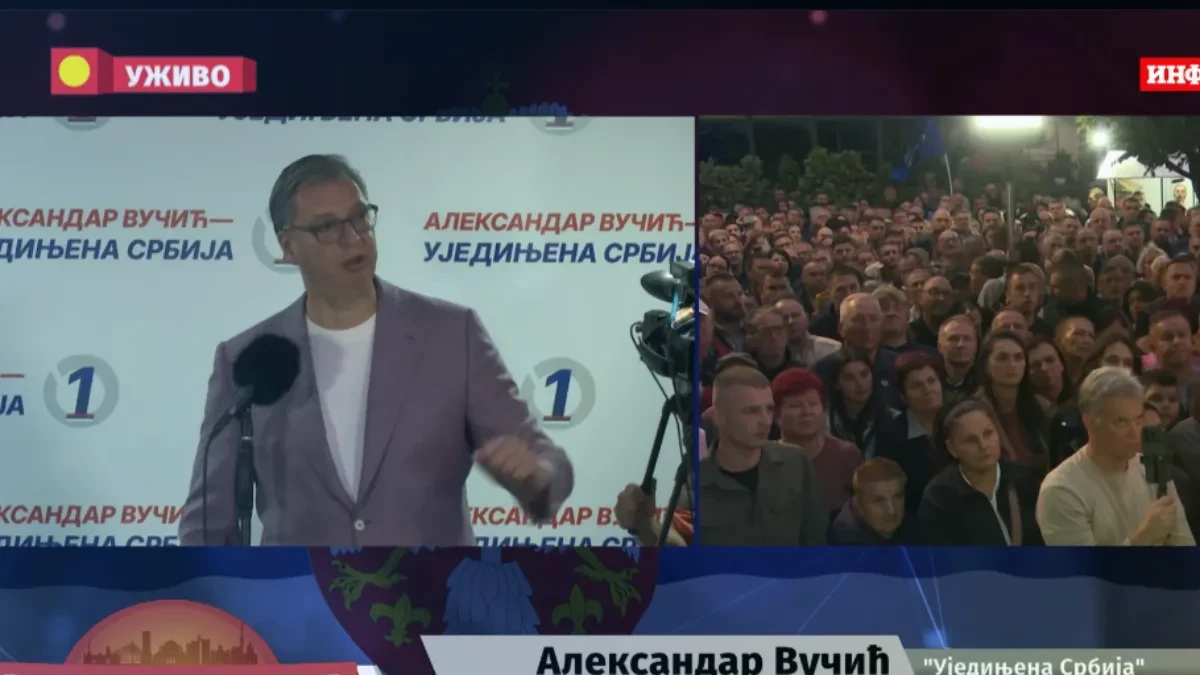 Vučić završio govor u Vranju porukom penzionerima: „Živećete sve bolje, penzije će značajno rasti“