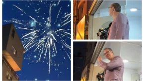 Veličanstven doček za Vučića: Vatromet obasjao nebo Vranju (VIDEO)