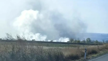 Drugi dan borbe sa vatrenom stihijom kod Negotina: Gust dim nadvio se iznad gada (FOTO)