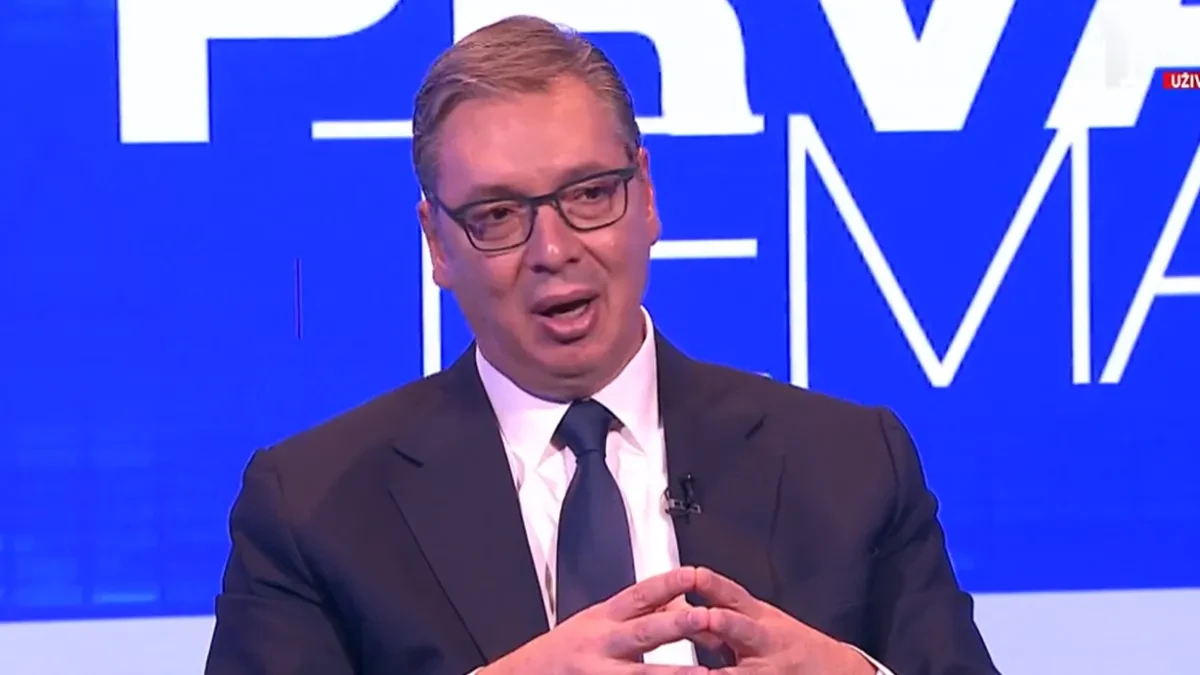 Ambasade su im zabranile ijednu patriotsku izjavu! Vučić na Prvoj: Ćute o Rusiji i Srebrenici, ništa nisu smeli da kažu!