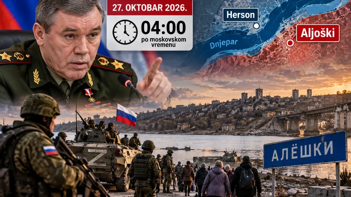 Gerasimov izdao hitno naređenje! Ruska vojska obustavlja vatru 27. oktobra u četiri ujutru: Stiže „režim tišine“ na hersonskom pravcu!