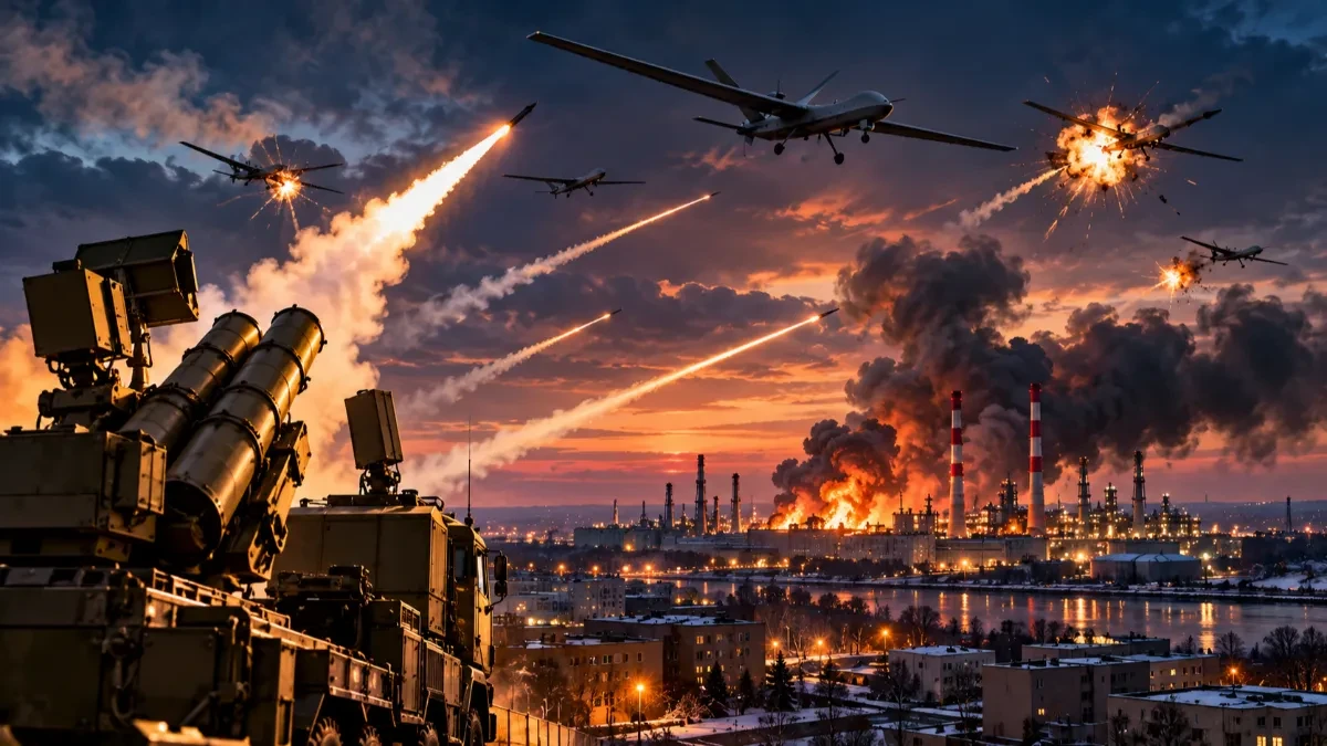 Ukrajinski dronovi prodrli duboko u Rusiju! Uzbuna u Omsku, PVO otvorila vatru: Neprijateljske letelice stigle do industrijske zone!