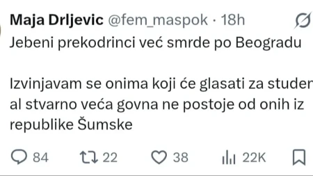 Nepatvorena, fašistička mržnja bloladera prema Srbima iz Republike Srpske