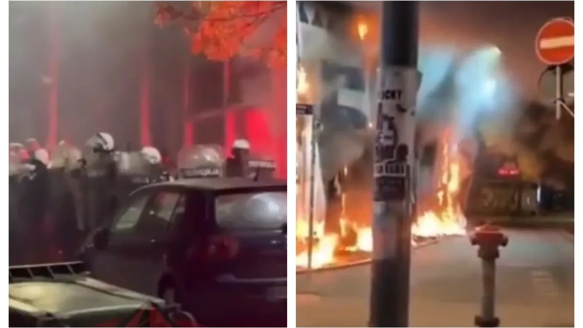 Stižu snimci jezivog nasilja u Lazarevcu! Blokaderi pale, ruše, napadaju policiju... Hoće da otmu vlast na ulici (VIDEO)