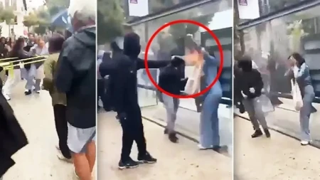 Uznemirujući snimak: Blokader spalio ženi lice! Neredi u Francuskoj izmiču kontroli, demonstranti napadaju i policiju i narod