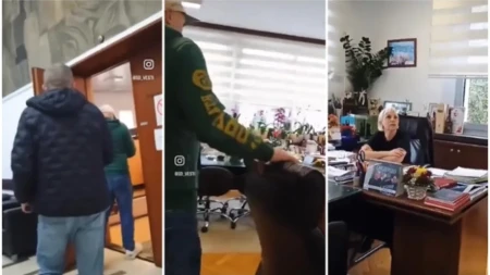 Grupa ljudi ušla u kabinet gradonačelnice Smedereva: Tražili njenu ostavku i odneli fotografiju Vučića