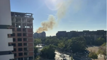 Požar na Vidikovcu: Širi se gust dim 