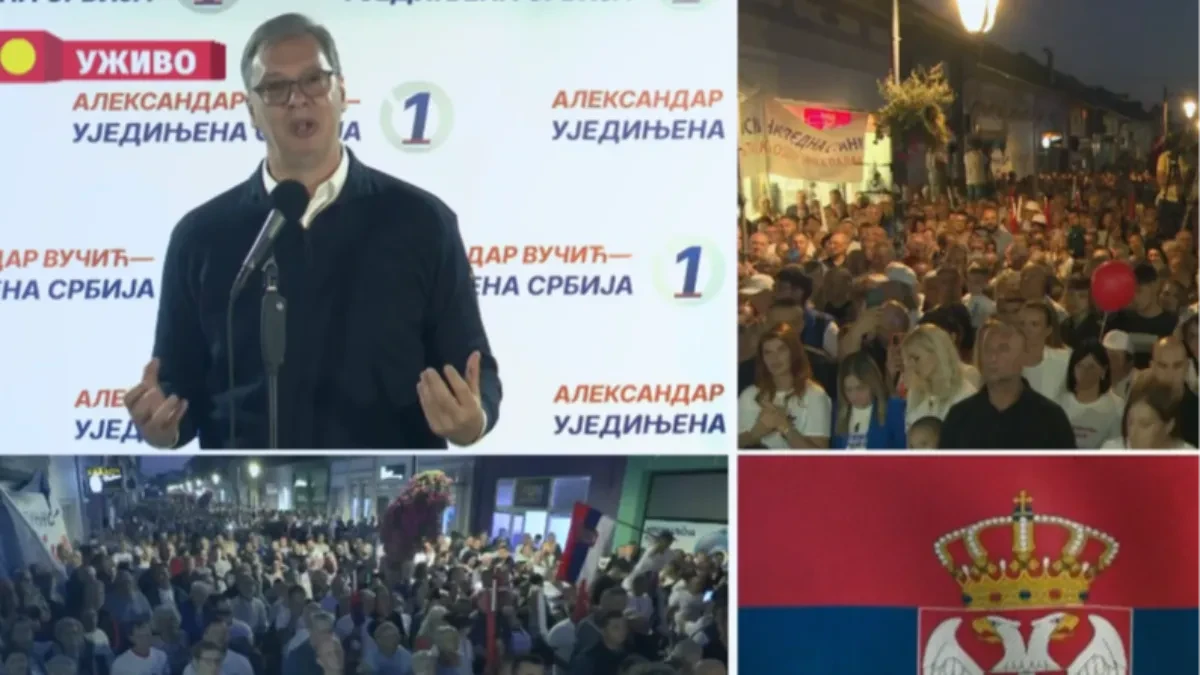 "Ne damo im Srbiju! Vojvodina je Srbija bila i biće" Vučić se obratio narodu u Bačkoj Palanci