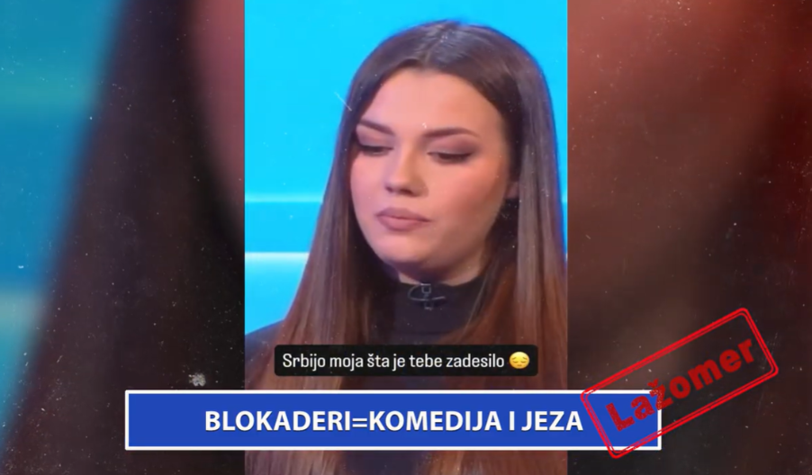 DA NIJE TUŽNO BILO BI SMEŠNO Poslednjih dana izjava blokaderke HIT zbog nebuloza koje je izrekla