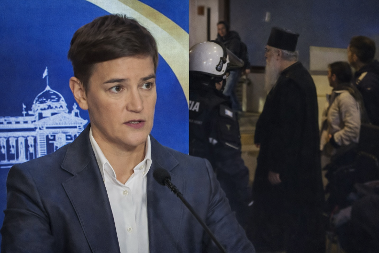 SADA JE KONAČNO SVE JASNO, VIDELI SMO SVE Brnabić: Blokaderi zviždali i vređali patrijarha Srpske pravoslavne crkve i crkvene velikodostojnike