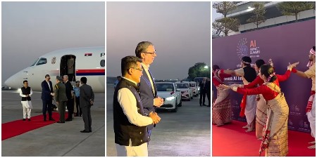 VUČIĆ STIGAO U NJU DELHI: Pogledajte kakav su doček priredili srpskom predsedniku! (VIDEO)