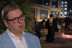 IZVINJENJE BLOKADERA MITROPOLITU JOANIKIJU JE NEŠTO NAJODVRATNIJE! Vučić: Sinoć su maske pale