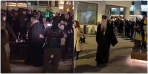 DVA LICA SRBIJE: Dok blokaderi vređaju SPC, časna, većinska Srbija ovako poštuje sveštenstvo