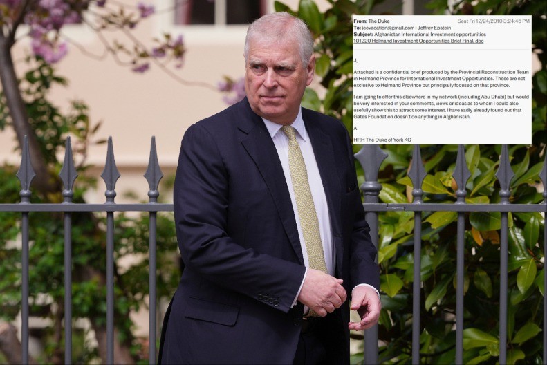 ZBOG OVIH MEJLOVA JE UHAPŠEN ENDRU: Pogledajte šta je pisao Epstinu (FOTO)