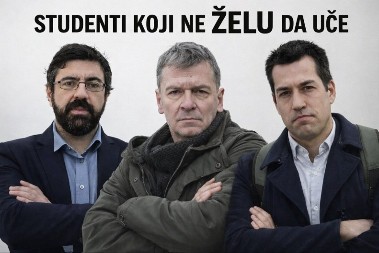 "STUDENTI KOJI NE ŽELU DA UČE" Pojavila se fotka Lazovića, Ćute i Veselinovića nakon rektorovog javnog brukanja (FOTO)