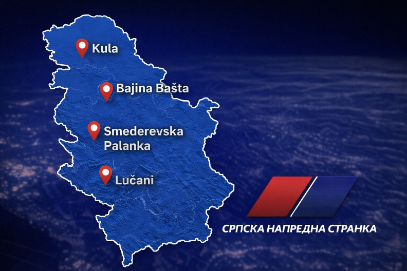 Izborne liste koalicije oko SNS proglašene u Bajinoj Bašti, Kuli,Smederevskoj Palanci i Lučanima