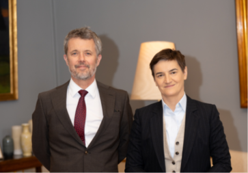 SVEČANI PRIJEM ZA ANU BRNABIĆ Predsednica Skupštine Srbije sa kraljem Danske