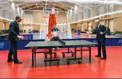 "ON JE NAJBOLJI STONOTENISER MEĐU POLITIČARIMA" Vučić odigrao partiju sa liderom Kazahstana