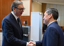 VUČIĆ SA PREMIJEROM KAZAHSTANA Važan susret u zgradi Vlade u Astani