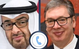 VUČIĆ SA ŠEIKOM BIN ZAJEDOM: Razgovarali smo o situaciji na Bliskom istoku i ozbiljnoj eskalaciji koja nosi rizike po bezbednost