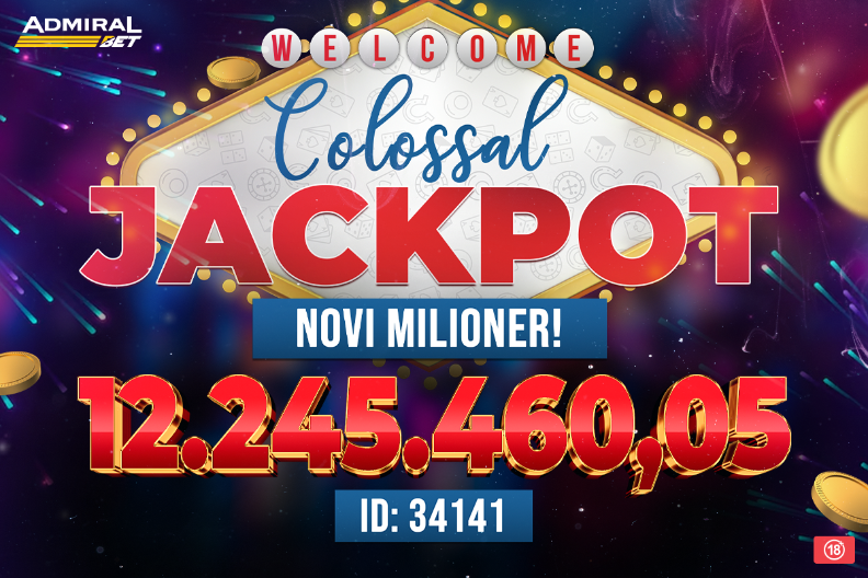 REKORD KOJI ĆE SE DUGO TRAJATI – PAO NAJVEĆI JACKPOT U ISTORIJI ADMIRALBETA
