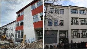 LJUDI, OVO JE NEBO I ZEMLJA! Pogledajte gimnaziju u Mladenovcu danas i pre rekonstrukcije