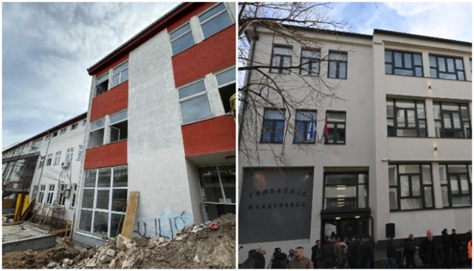 LJUDI, OVO JE NEBO I ZEMLJA! Pogledajte gimnaziju u Mladenovcu danas i pre rekonstrukcije