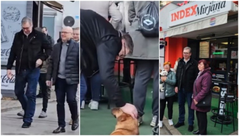 VUČIĆ PROŠETAO NOVIM SADOM Predsednik razgovarao i slikao se sa građanima