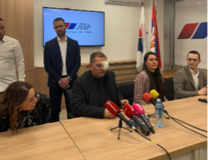 OGLASIO SE SNS LAZAREVAC Napadnut naš član Vladimir Marjanović