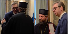 "OVO PRIZNANJE NE PRIMAM KAO LIČNO UZVIŠENJE, VEĆ KAO PEČAT DUHOVNOG ZAJEDNIŠTVA" Vučić se oglasio nakon primanja Ordena Novomučenika bihaćko-petrovačkih (VIDEO)