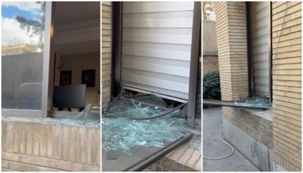 PRVI SNIMAK SRPSKE AMBASADE Oštećena u udaru na vojnu bazu u Teheranu