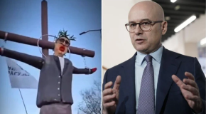 "MONSTRUMI SVAKI DAN POKAZUJU DA IM JE CILJ KAKO DA UBIJU VUČIĆA" Vučević o sramnom transparentu na blokaderskom skupu u Nišu