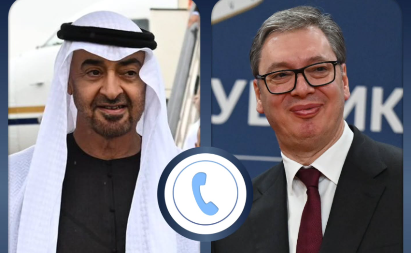 VUČIĆ RAZGOVARAO SA BIN ZAJEDOM: "Otvoren razgovor o situaciji na Bliskom istoku i opasnosti od eskalacije"