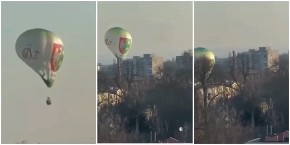 BALON NA VRUĆ VAZDUH UDARIO U ZGRADU, JAGODA (28) ISPALA IZ KORPE: Ostala na mestu mrtva, objavljen snimak nesreće (VIDEO)