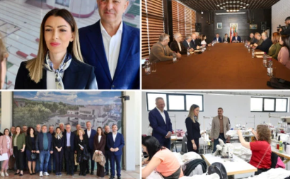 MINISTARKA MESAROVIĆ U POSETI KNJAŽEVCU Konstruktivni razgovori sa privrednicima doneće nova radna mesta POMOĆ DRŽAVE ZA BOLJI PRIVREDNI AMBIJENT