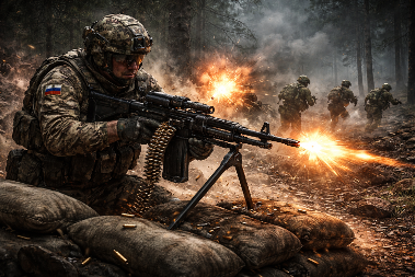 SAM PROTIV ČITAVE JEDINICE! Ruski specijalac mitraljezom razbio tajni napad ukrajinske pešadije