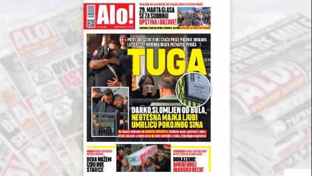 TUGA  Darko slomljen od bola, neutešna majka ljubi umrlicu pokojnog sina