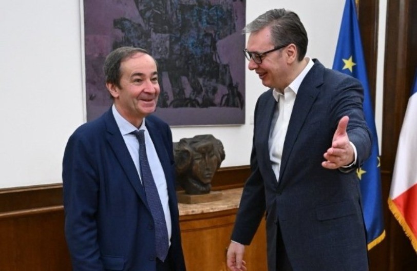 "VAŽAN I SADRŽAJAN RAZGOVOR" Vučić sa predsednikom EDF-a o saradnji u energetici i nuklearnoj energiji (FOTO)