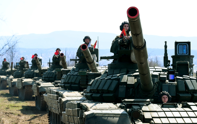 AKTIVIRALA SE VOJSKA SRBIJE Srpski oklopnici u akciji kod Niša (FOTO)