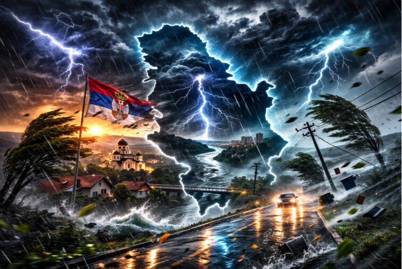 HLADNO JUTRO, A ONDA NOVI ŠOK Evo kad nam stiže kiša! OVDE će šibati vetar OLUJNE JAČINE