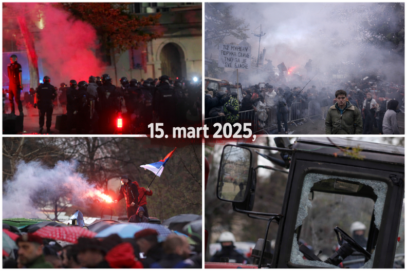 15. MART 2025. PAMTIĆEMO PO EKSTREMISTIČKOM DIVLJANJU BLOKADERA Makljali se međusobno, lomili traktore poštenim poljoprivrednicima